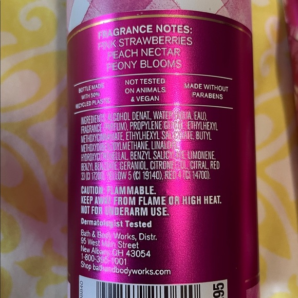 Bath & Body Works Gingham Gorgeous Fragrance Mist and Body Cream-Heavenly! NWT - Picture 7 of 7